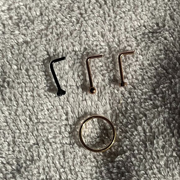 Like New Nose Ring and Stud Bundle - Picture 2 of 3